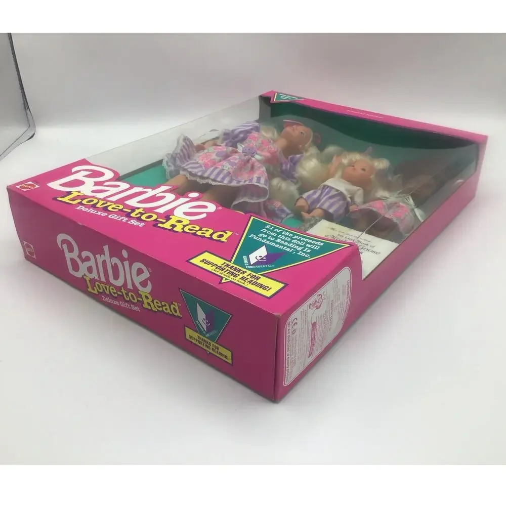 Barbie Love To Read Doll Deluxe Gift Set 1992 Mattel 10507 Golden Book NIB New